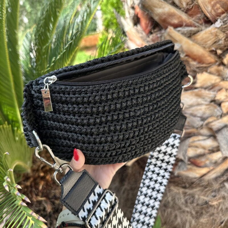 Πλεκτό Hand Bag Μέσης και Ώμου - Image 3