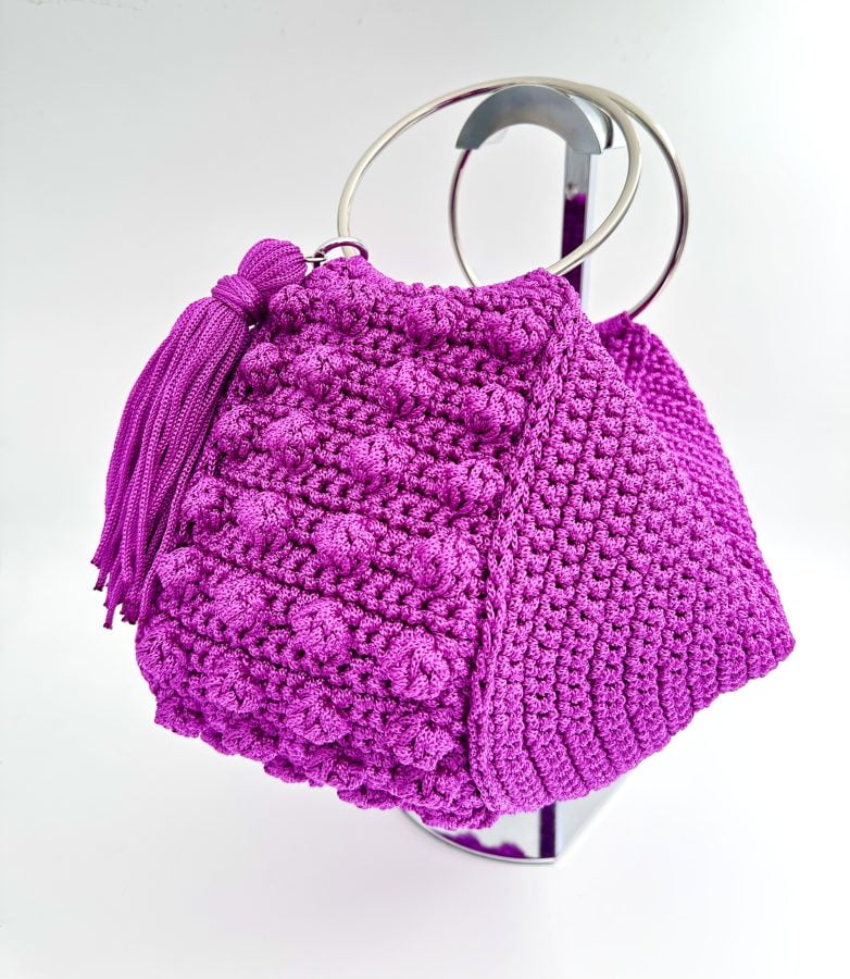 Cindy All Day Hand Bag, Φούξια Χρώμα