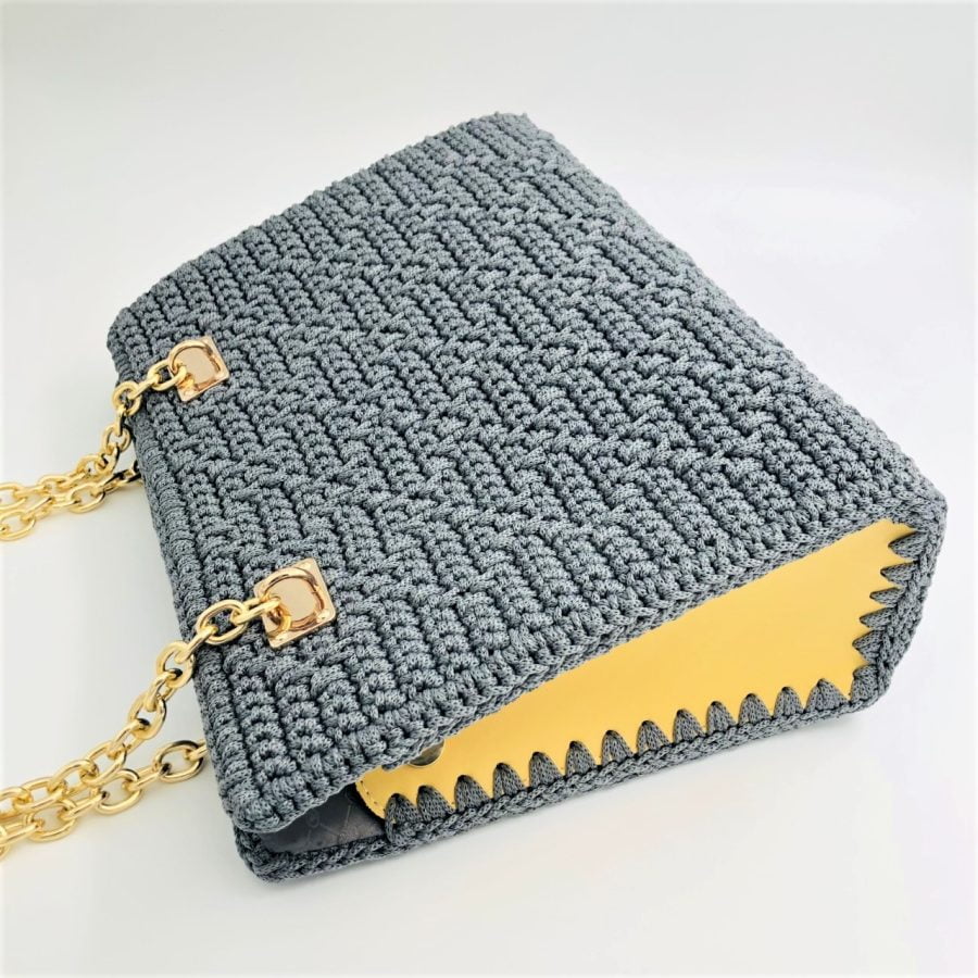 All Day Bag Rozalia, Γκρι Με Κίτρινο - Image 2