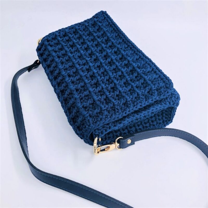 Shoulder Bag Bafla, Μπλέ Navy Χρώμα - Image 2