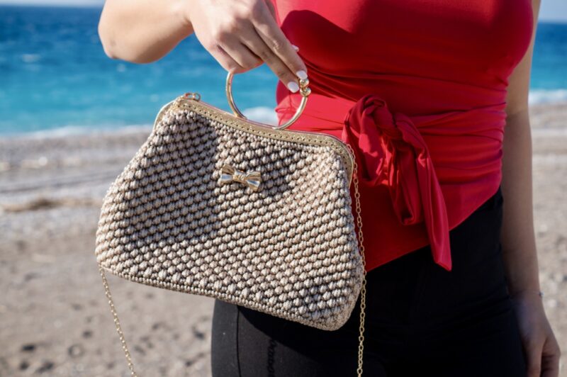 Handbag Alkistis Vintage, Χρώμα Μπεζ Summer - Image 15