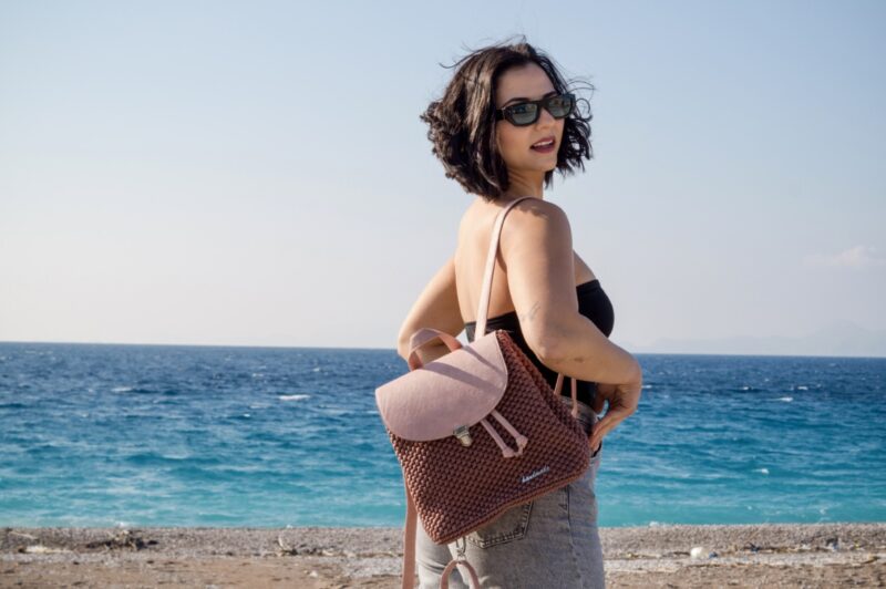 Τσάντα Πλάτης Julieta, Χρώμα Σάπιο Μήλο - Image 10