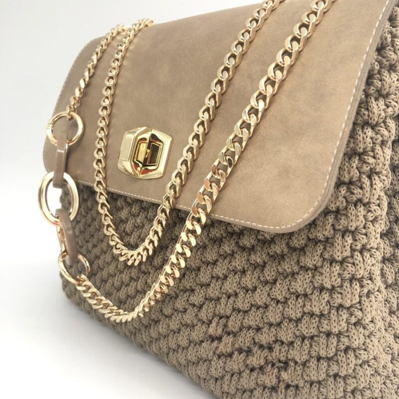 Shoulder Bag Chic Love, Χρώμα Καφέ Πούρου - Image 8