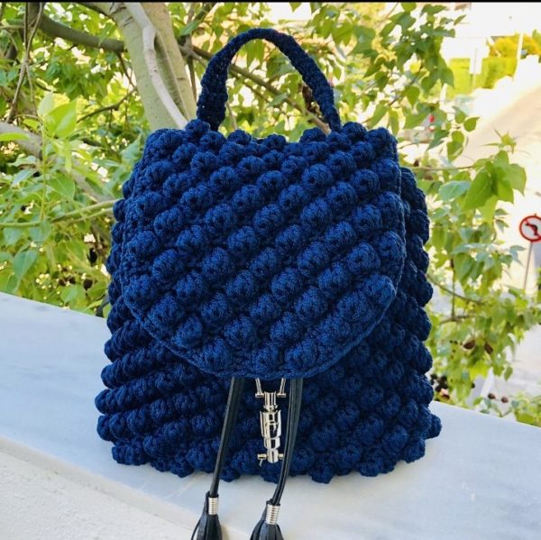 Τσάντα Πλάτης Bubble, Μπλέ Navy Χρώμα