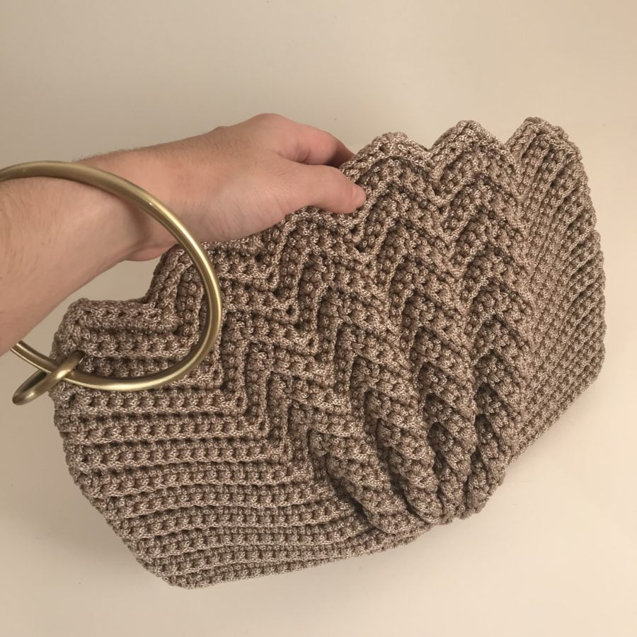 Hand Bag Wave Καρπού, Μπεζ Χρώμα