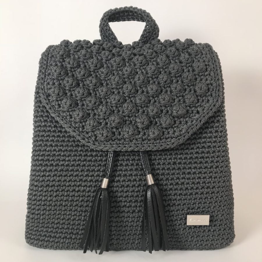 Τσάντα Πλάτης Erato, Γκρι Σκούρο Χρώμα