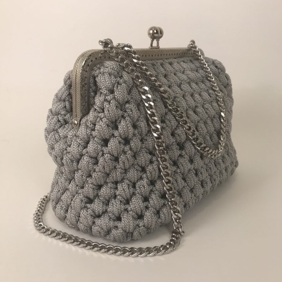 Shoulder Bag Themis Vintage, Γκρί Ανοιχτό Χρώμα - Image 3