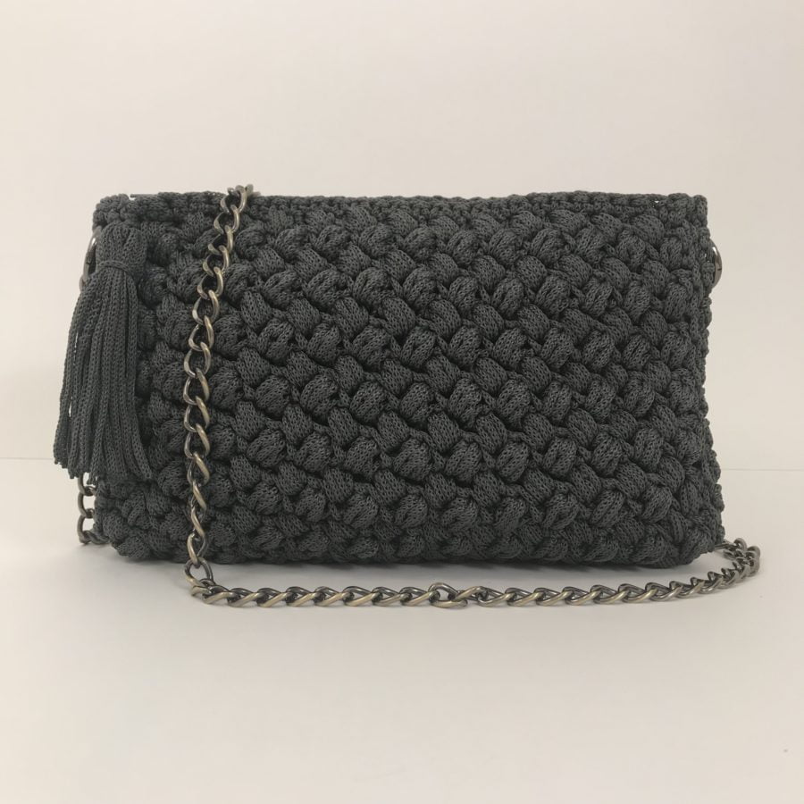 Everyday Shoulder Bag Anastazia, Γκρί Σκούρο Χρώμα - Image 2