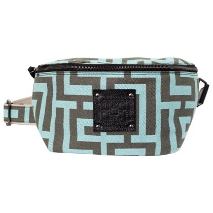 Midneto Melpomene I Shoulder Bag, Χρώματα Χακί και Μέντας