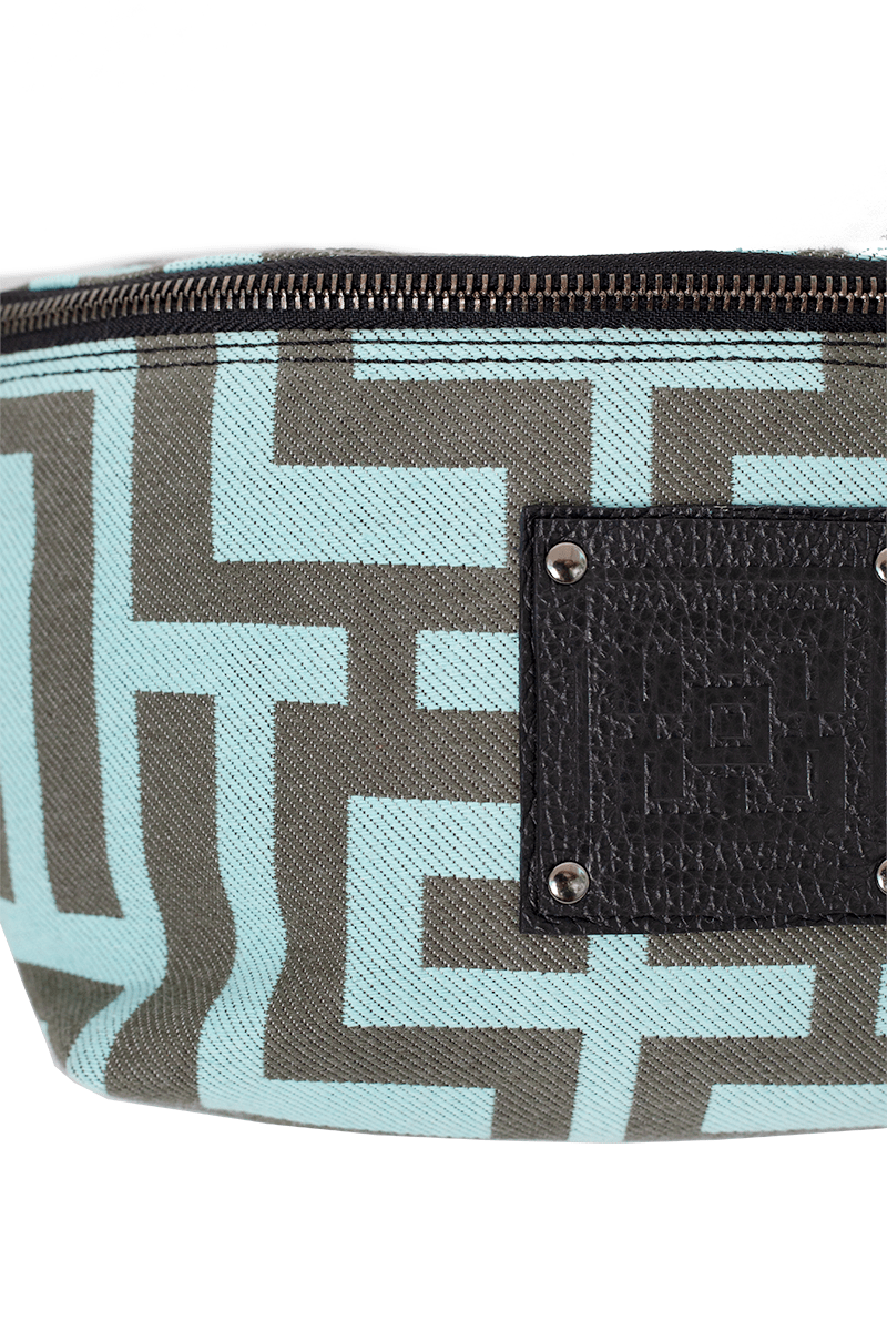 Midneto Melpomene I Shoulder Bag, Χρώματα Χακί και Μέντας - Image 2