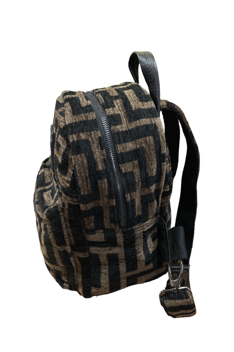 Midneto Theros Backpack, Μαύρο-Καφέ Χρώμα