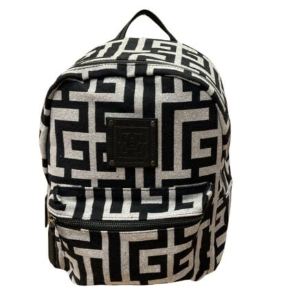 Midneto Gorgo Backpack, Μαύρο-Ασημί Χρώμα