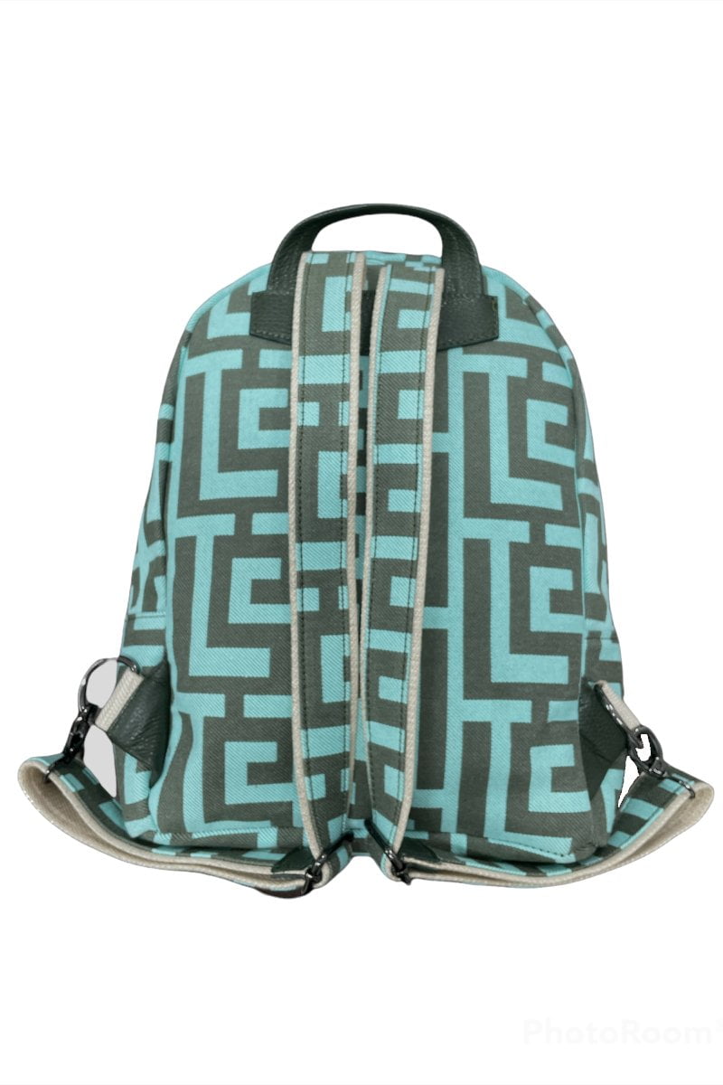 Midneto Polymnia I Backpack Labyrinth, Χρώμα Μέντα με Χακί - Image 4