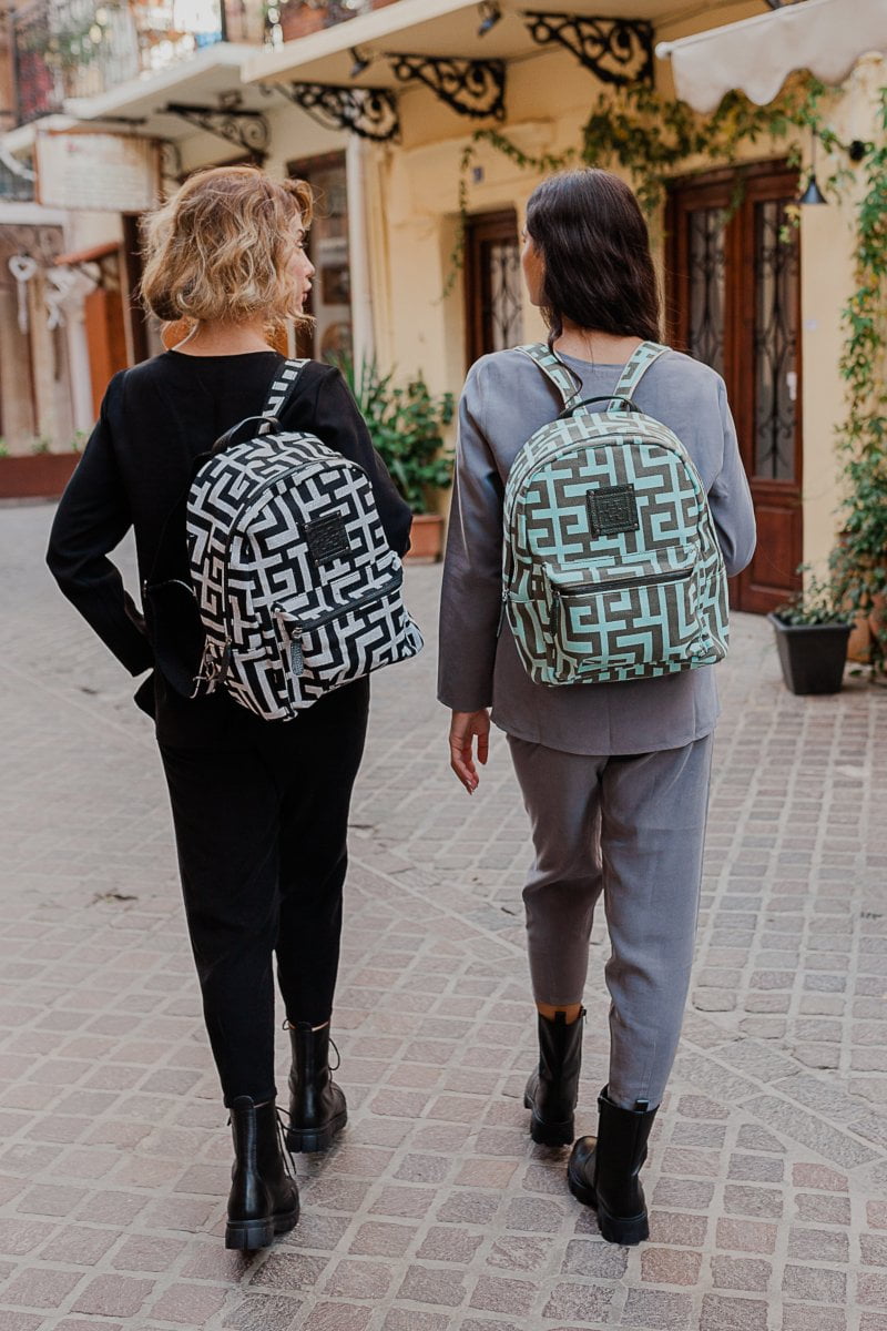 Midneto Polymnia I Backpack Labyrinth, Χρώμα Μέντα με Χακί - Image 11