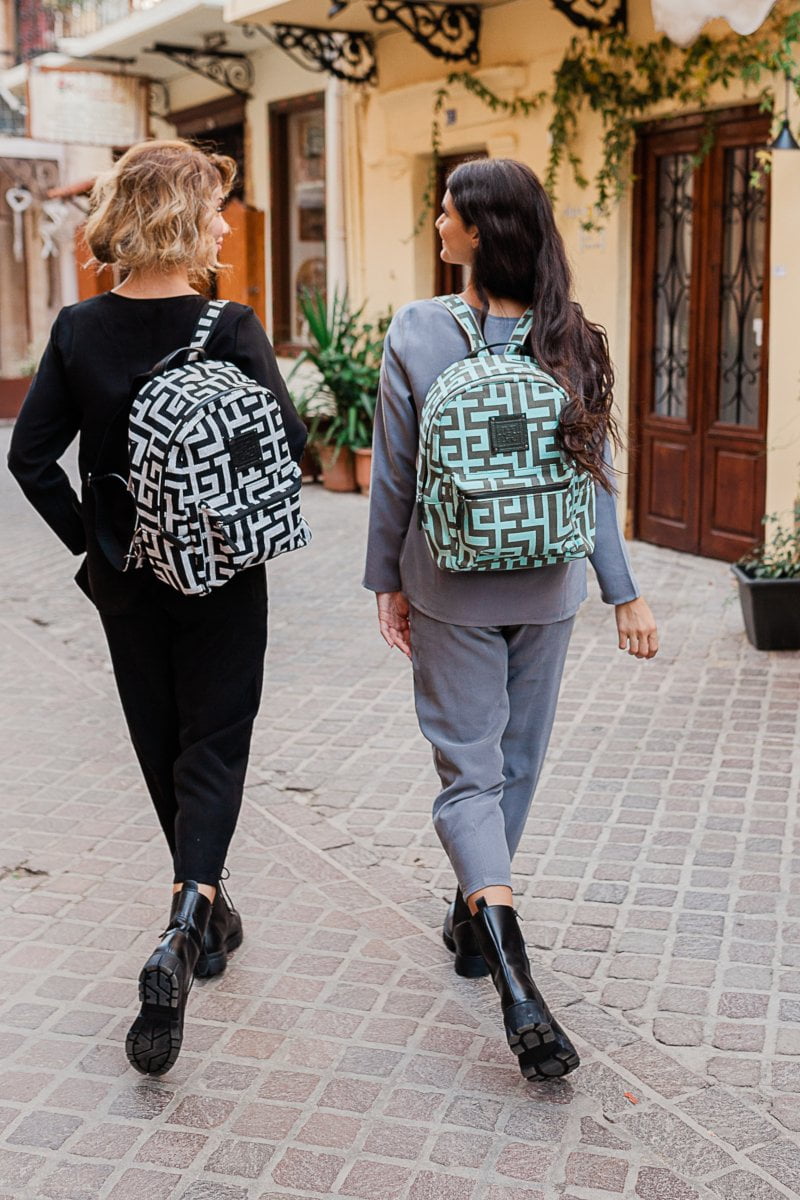 Midneto Polymnia I Backpack Labyrinth, Χρώμα Μέντα με Χακί - Image 10