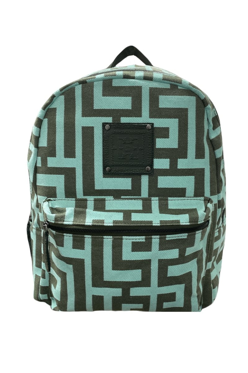 Midneto Polymnia I Backpack Labyrinth, Χρώμα Μέντα με Χακί