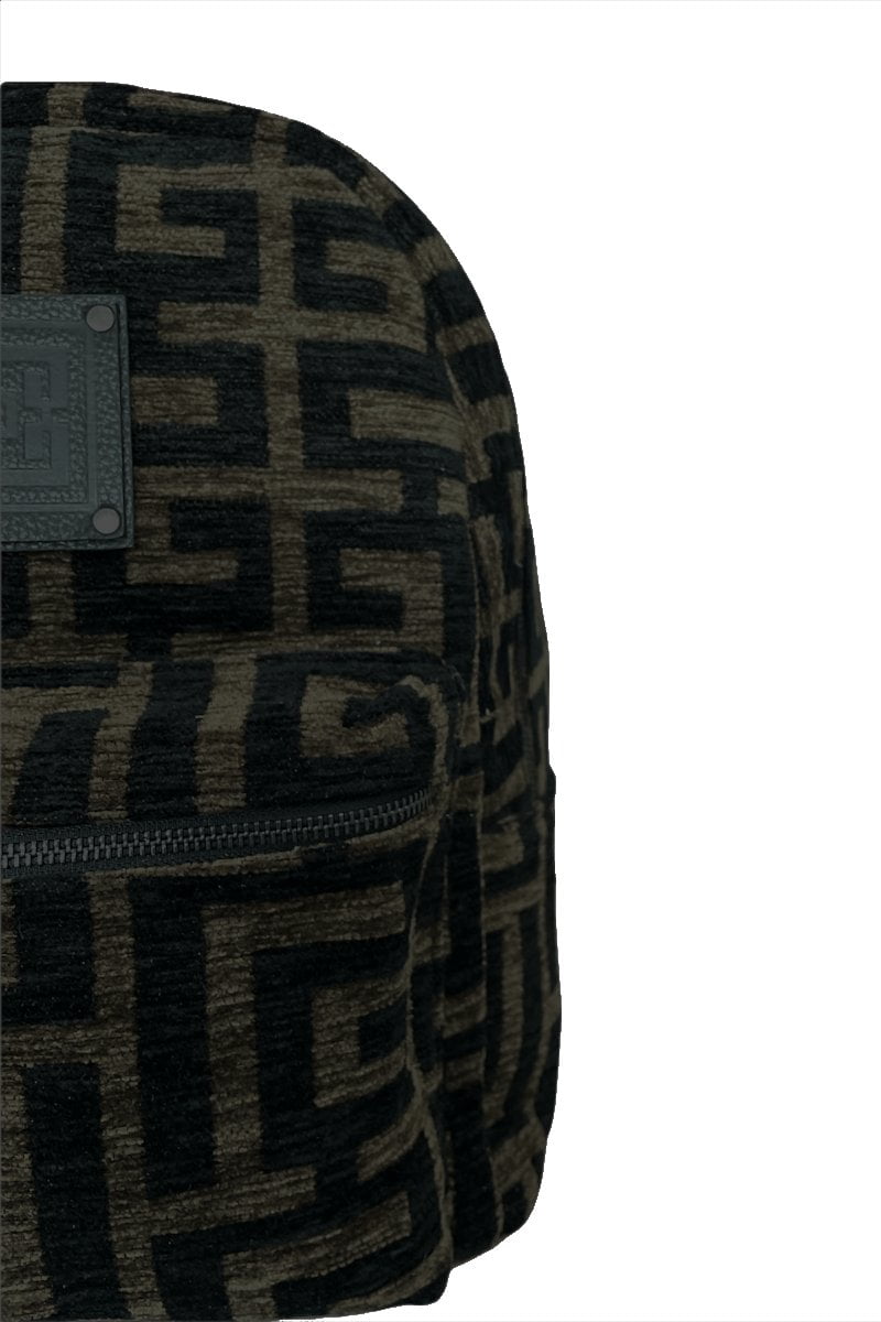 Midneto Gorgo Backpack Labyrinth, Μαύρο-Σκούρο Καφέ Χρώμα - Image 2