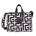 Τσάντα Midneto Theseus Beige Black Labyrinth